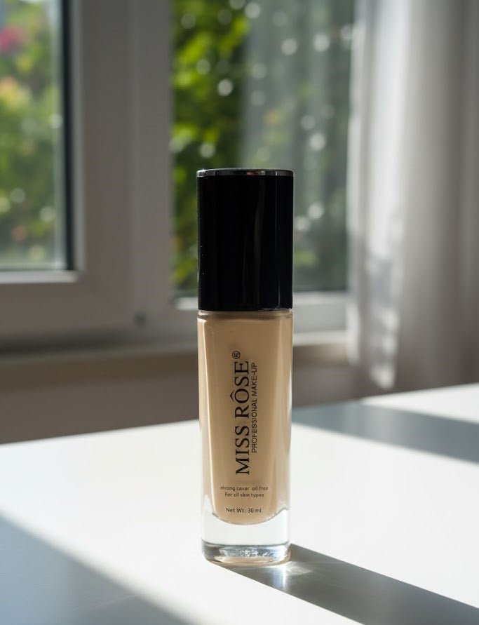Full-coverage matte liquid foundation