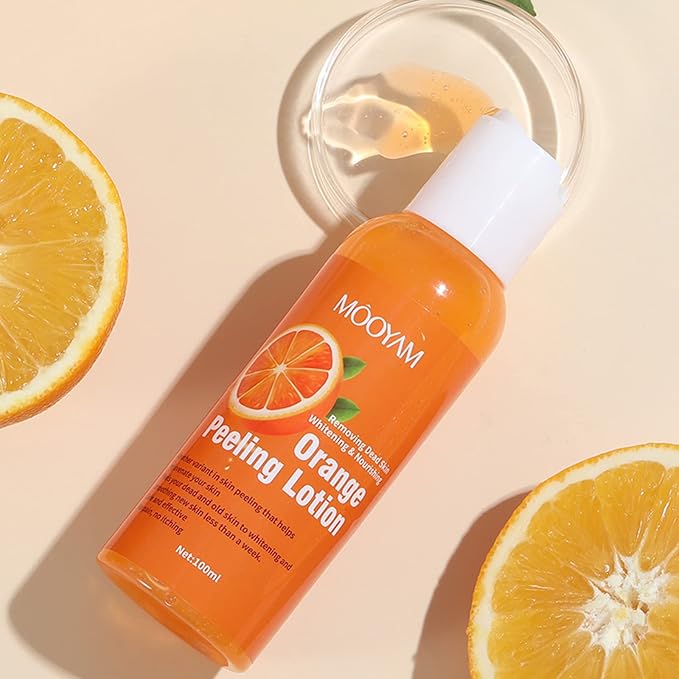 Orange exfoliating peeling gel